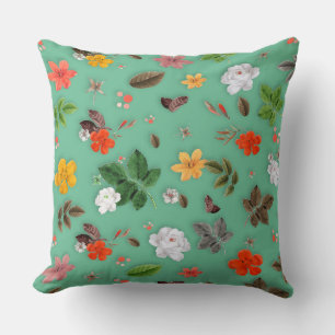 Gelbe Blumen und weiße Rosen 14 Kissen