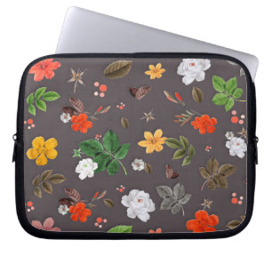 Gelbe Blumen und weiße Rosen 26 Laptopschutzhülle