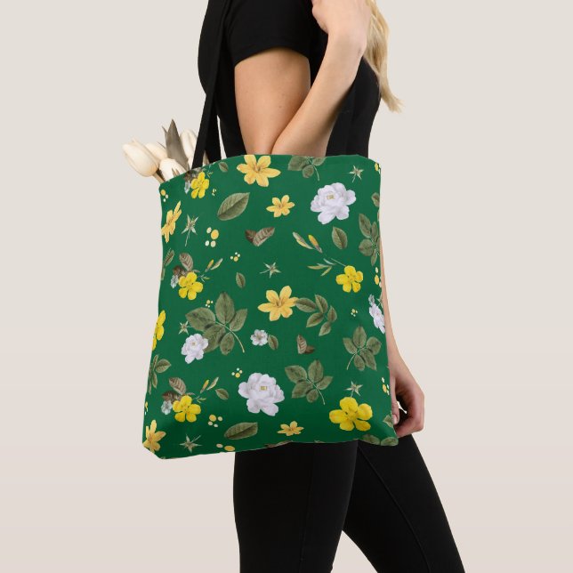 Gelbe Blumen und weiße Rosen 6 (Von Nahem)