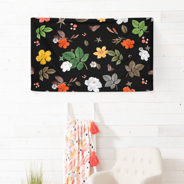 Gelbe Blumen und Weiße Rosen 8 Banner (Insitu)