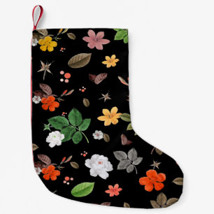Gelbe Blumen und Weiße Rosen 8 Kleiner Weihnachtsstrumpf
