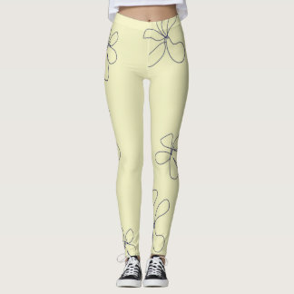 gelbe Blumenleggings Leggings