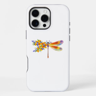 Gelbe Blumenlibelle iPhone 16 Pro Max Hülle