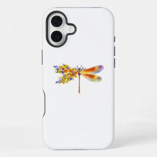 Gelbe Blumenlibelle iPhone 16 Plus Hülle