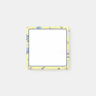 Gelbe Blumenmuster-Alltags-Post-it-Notes Post-it Klebezettel