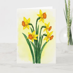 Gelbe Blüten Frühling Karte