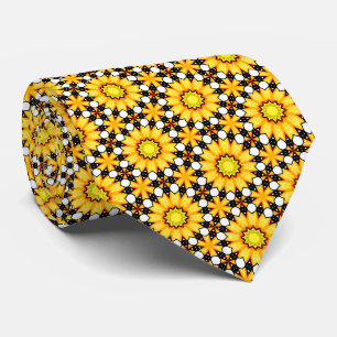 Gelbe Blüten Krawatte