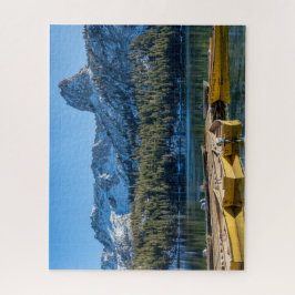Gelbe Boote Blaue Berge Puzzle