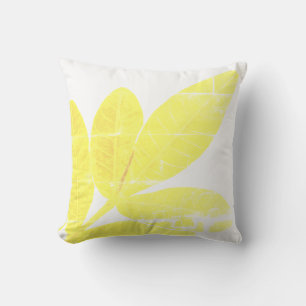 Gelbe brasilianische heilige Blätter Kissenwurfkis Kissen