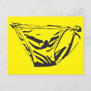 Gelbe Briefkarte Postkarte