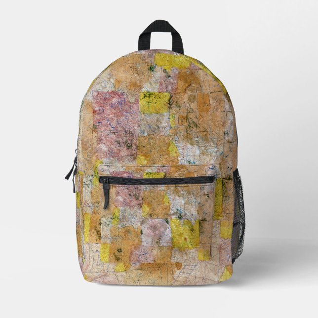 Gelbe Brise, die mich Zuhause nennt Bedruckter Rucksack (Vorderseite)