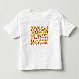 Gelbe Bushaltestelle für Busse, die Ampeln signier Kleinkind T-shirt