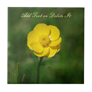 Gelbe Butterblume Fliese