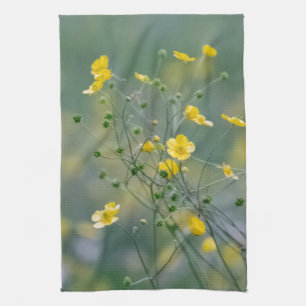 Gelbe Butterblumeen Geschirrtuch