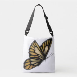 Gelbe Butterfly-Cross-Body-Tot-Tasche Tragetaschen Mit Langen Trägern