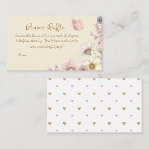 Gelbe Butterfly-Taucherkarte Begleitkarte