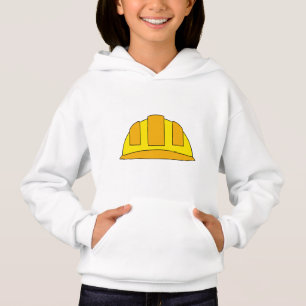 Gelbe Cartoon-Bauhelm Hoodie