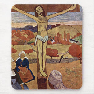 Gelbe Christus von Paul Gauguin, Vintage Kunst Mousepad