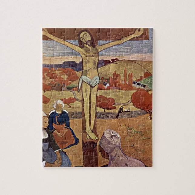Gelbe Christus von Paul Gauguin, Vintage Kunst Puzzle (Vertikal)