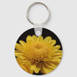 Gelbe Chrysantheme Schlüsselanhänger