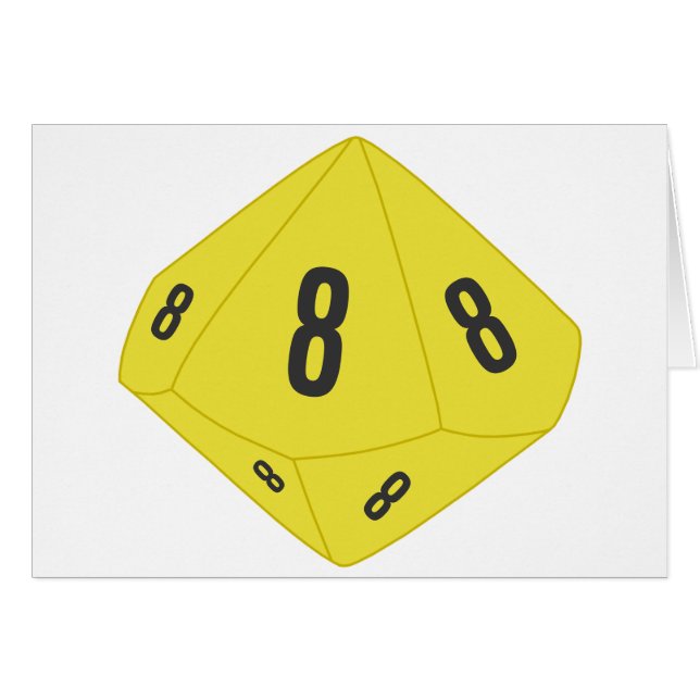 Gelbe D10-Tischnummer (Vorderseite (Horizontal))
