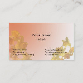 Gelbe Daffodien-Blume im hellgelben Hintergrund Visitenkarte