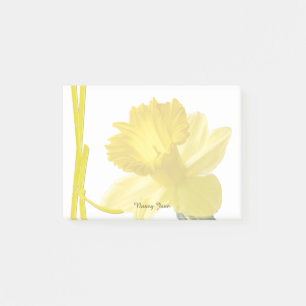 Gelbe Daffodil Floral Fotografie Post-it Klebezettel