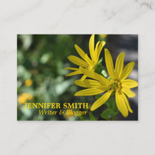 Gelbe Daisy-Blume Blumennatur Fotografie Visitenkarte