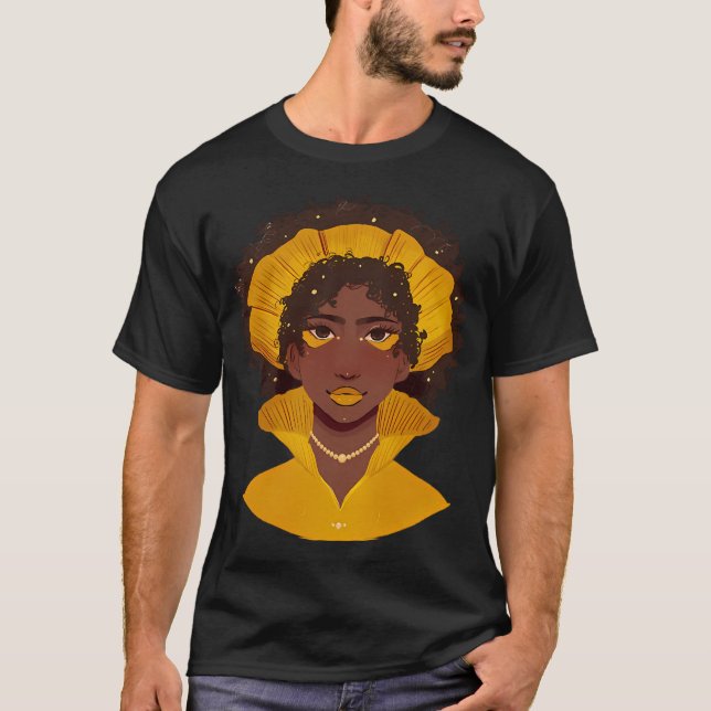 gelbe Dame T-Shirt (Vorderseite)