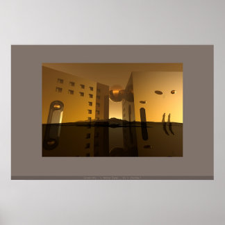 Gelbe Dämmerung... Poster