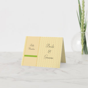 GELBE DESIGNER WEDDING PLACECARDS KARTE