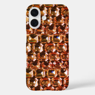 Gelbe Diamanten orange Diamanten rosa Edelstein   iPhone 16 Hülle