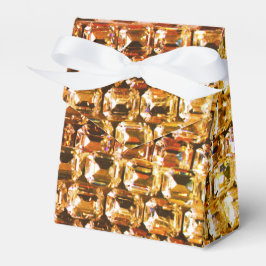 Gelbe Diamanten, orangefarbene Diamanten, Edelstei Geschenkschachtel