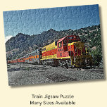 Gelbe Diesel Lokomotive Motor Bahn Puzzle<br><div class="desc">Gelbe und rote Diesel Lokomotive Puzzle - sehen Sie in meinem Geschäft nach mehr großartigen Geschenken für den Zug</div>