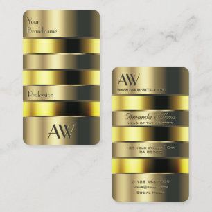 Gelbe Dosen Imitate Gravieren von Buchstaben Mit M Visitenkarte