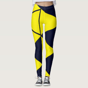 Gelbe Dreiecke Leggings