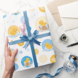 Gelbe Dusche Bath Geschenkpapier