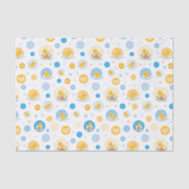 Gelbe Dusche Bath Muster Geschenkpapier Seidenpapier