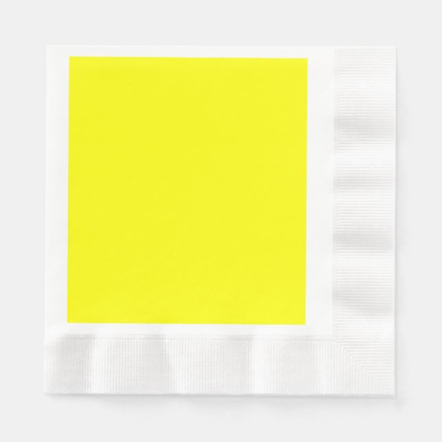 Gelbe Einweg-Lunch-Papier-Serviette Serviette (Vorderseite)
