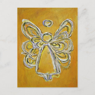 Gelbe Engel Postkarte
