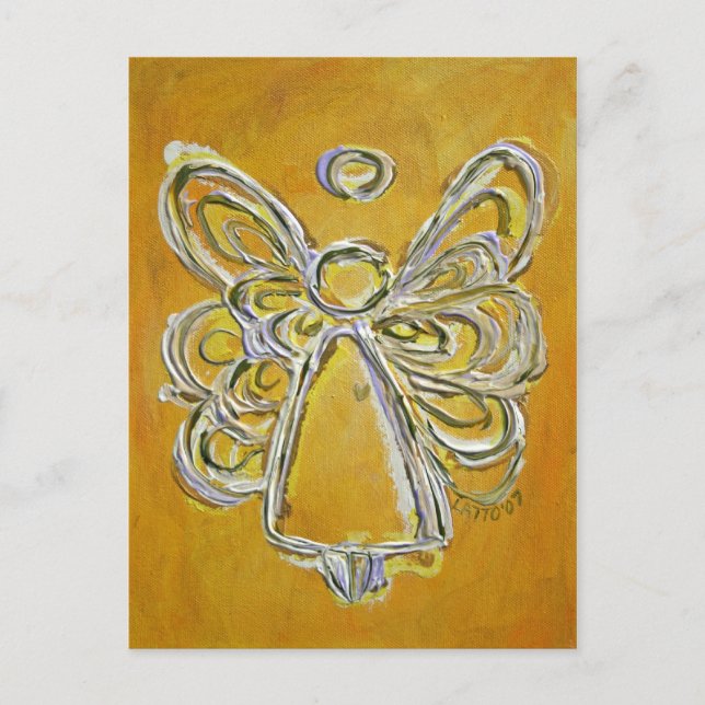 Gelbe Engel Postkarte (Vorderseite)