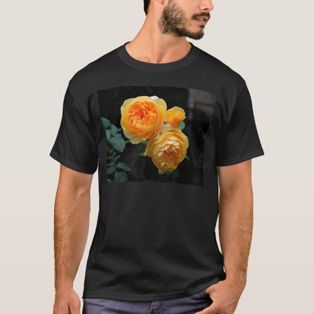 Gelbe Englische Rose T-Shirt (Vorderseite)