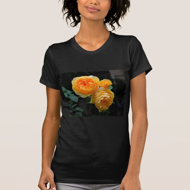 Gelbe Englische Rose T-Shirt (Vorderseite)