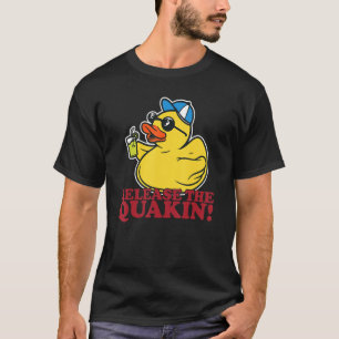 Gelbe Ente löst das Quackin! Funny T-Shirt