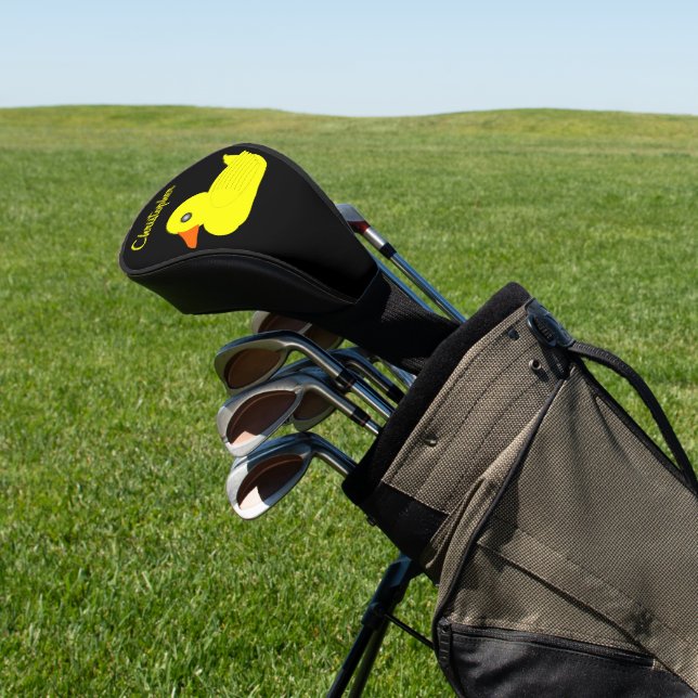 Gelbe Enten Design Golf Headcover (In SItu)