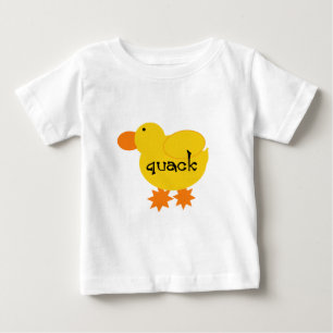 Gelbe Enten-Quaken-T-Shirts und Geschenke Baby T-shirt