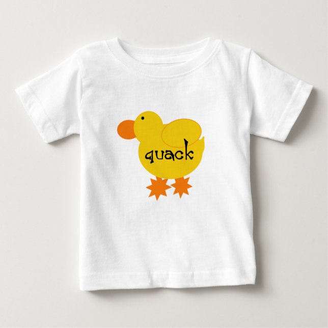 Gelbe Enten-Quaken-T-Shirts und Geschenke Baby T-shirt (Vorderseite)