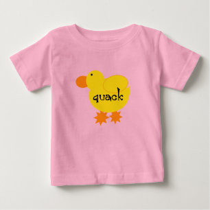 Gelbe Enten-Quaken-T-Shirts und Geschenke Baby T-shirt