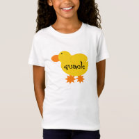 Gelbe Enten-Quaken-T-Shirts und Geschenke