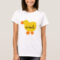 Gelbe Enten-Quaken-T-Shirts und Geschenke